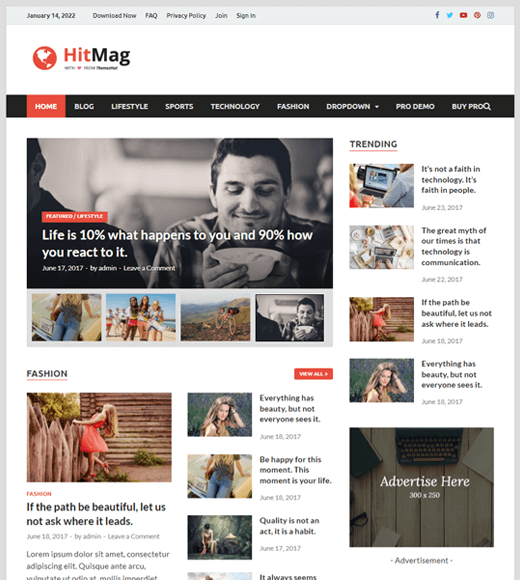Free WordPress Blog Themes